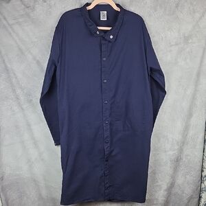 Black Stallion | Professional Navy FR Lab Coat​Size: Medium